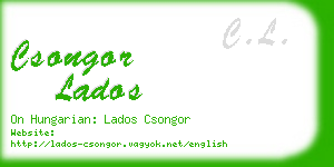 csongor lados business card